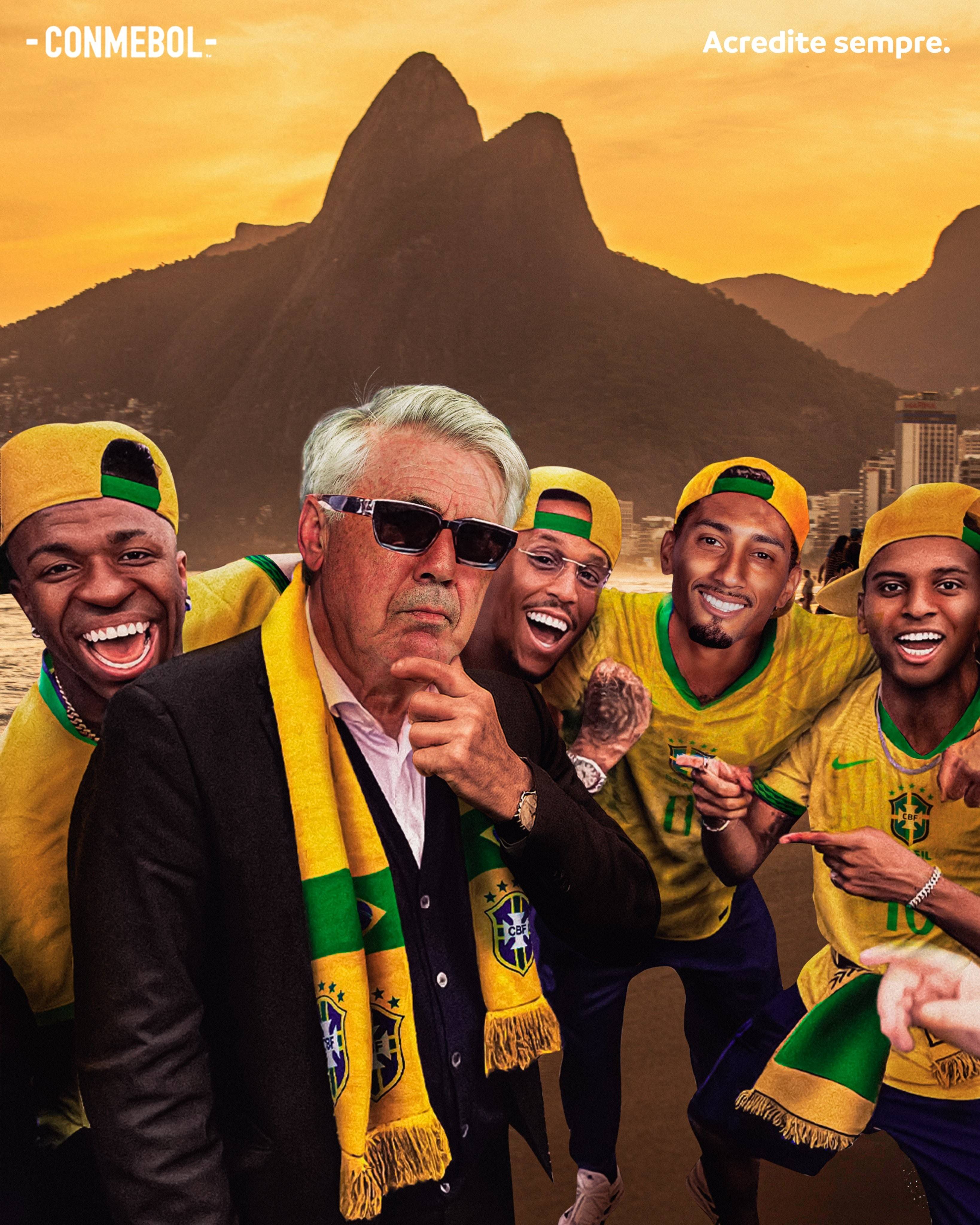 巴西国家队备战世界杯，全队期待冠军